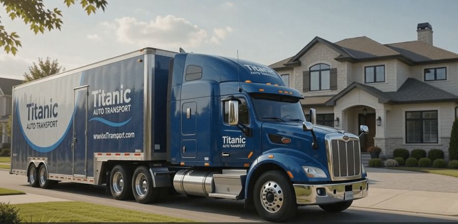 Enclosed trailer used for protected vehicle shipping